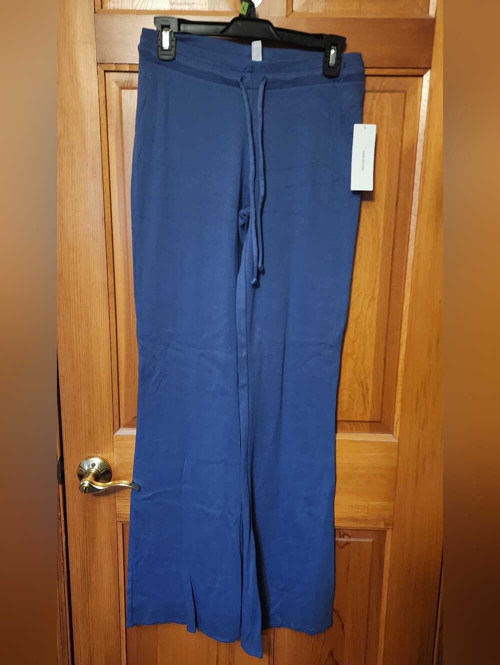 Urban Outfitters Navy Wide-Leg Drawstring Pants